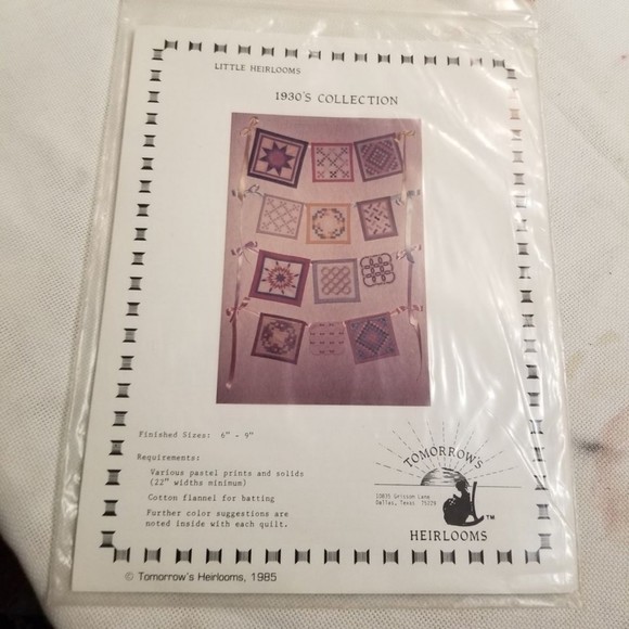 1985 Tomorrow's Heirlooms quilt patterns Pat033 - Picture 2 of 7